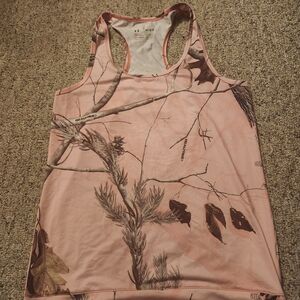 Under Armour Pink Camo Muscle Tee